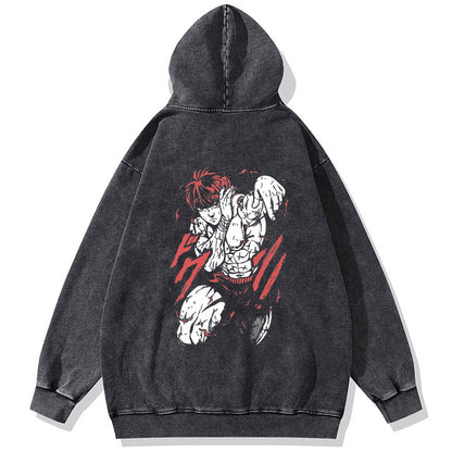 Baki Attack Vintage Hoodie