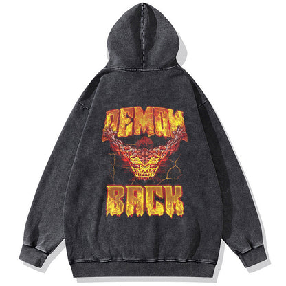 Demon Back Vintage Hoodie