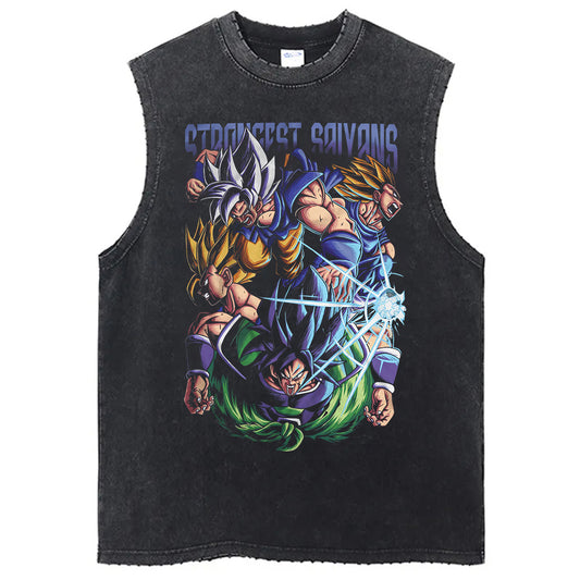 Strongest Saiyans Tank Top