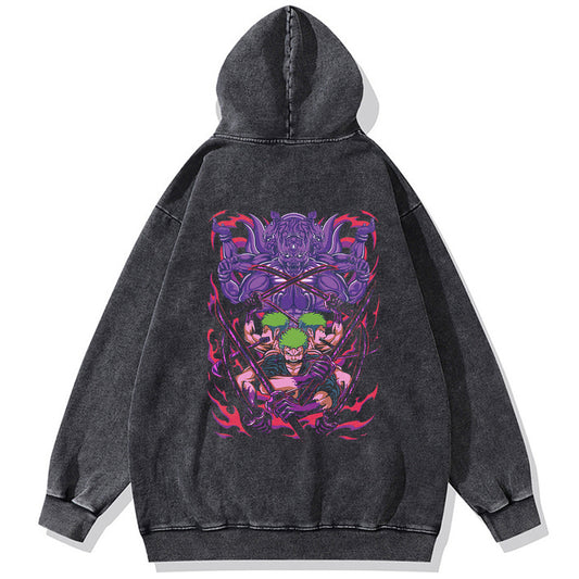 Zoro Asura Vintage Hoodie