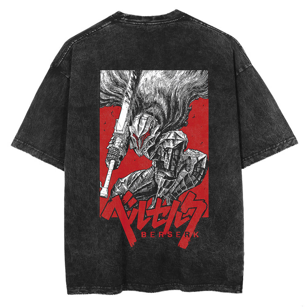 Berserker Armor Back Print Vintage T-Shirt