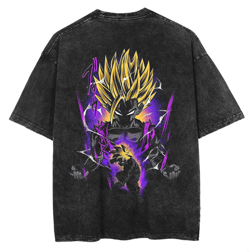 Gohan Back Print Vintage T-Shirt