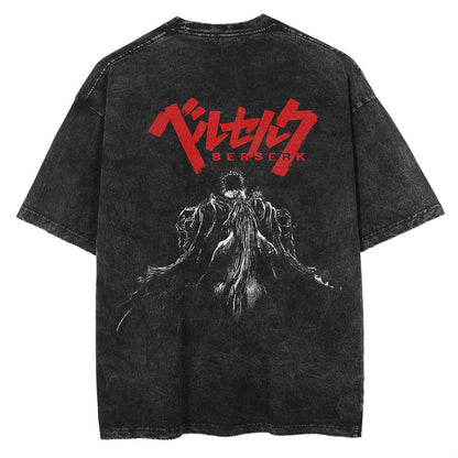 Berserk Guts Back Print Vintage T-Shirt