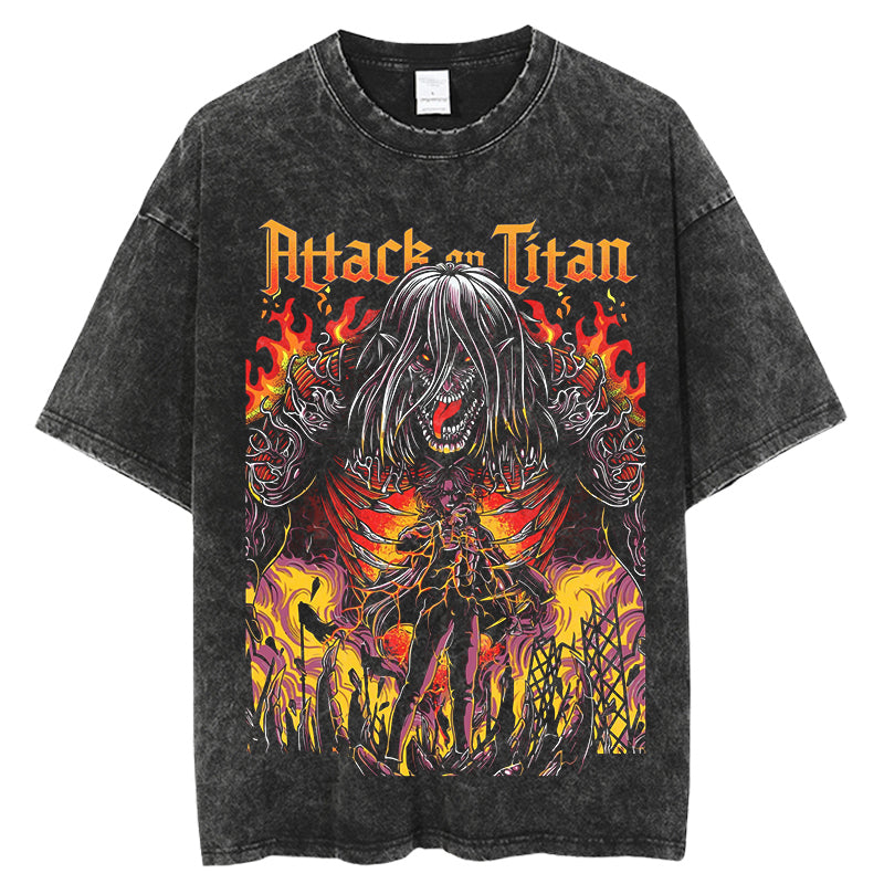 Eren Fire Vintage T-Shirt